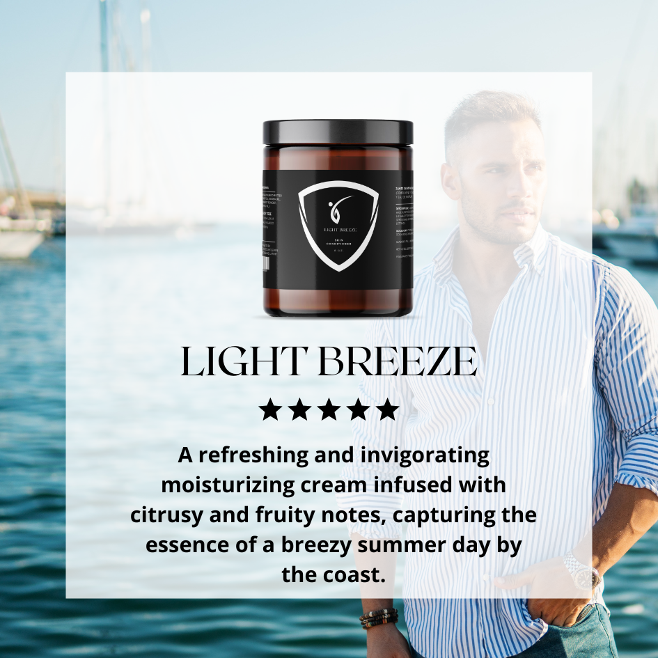 Light Breeze Men's Cologne Balm - Citrus Summer Body Moisturizer