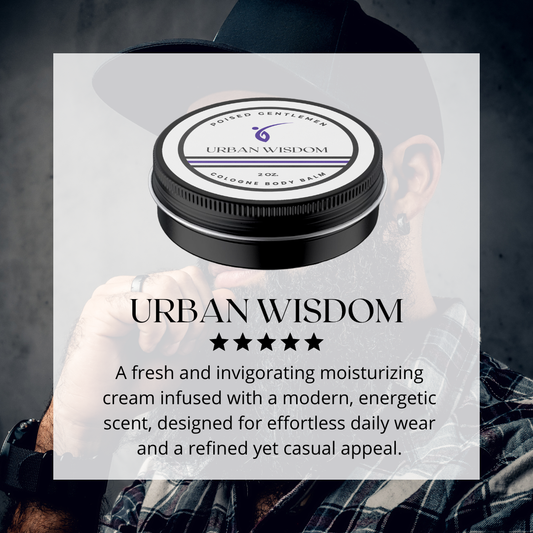 Urban Wisdom Men's Cologne Balm - Modern Aromatic Daily Fragrance